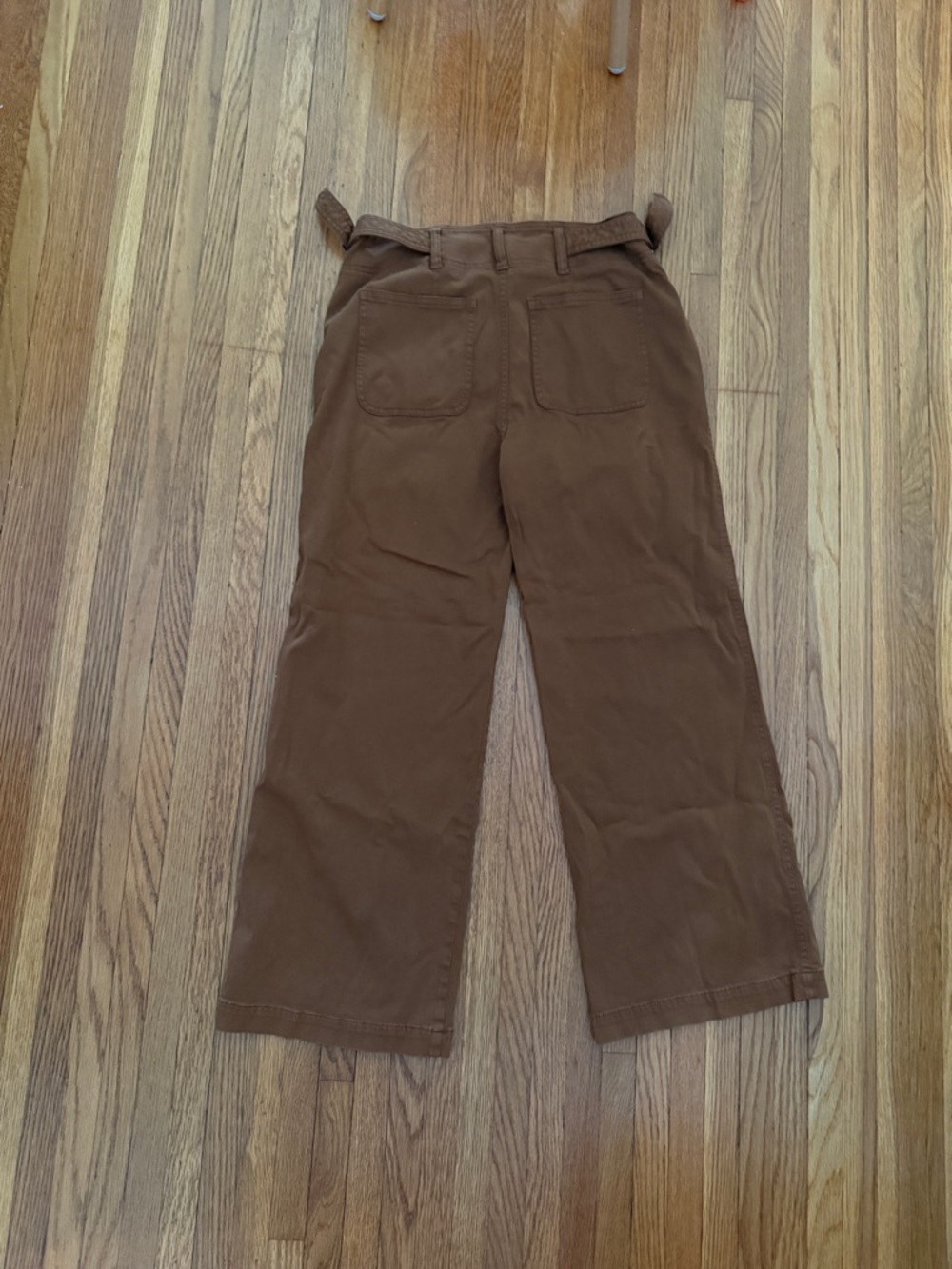 Liverpool High Rise Cinch Waist Wide Leg Pant - Jasper Brown - Size 6/28 - Picture 9 of 10